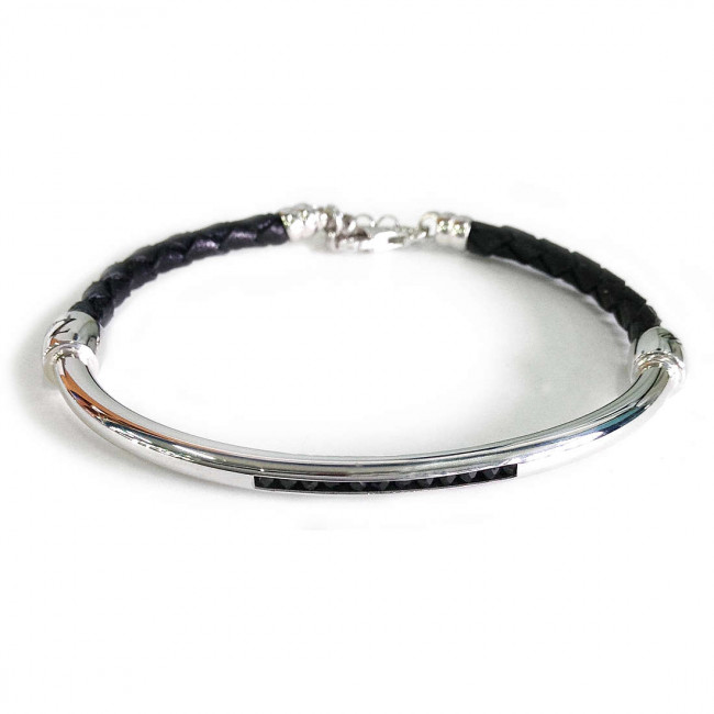 BRACCIALE ARGENTO ZANCAN ESB036-NE
