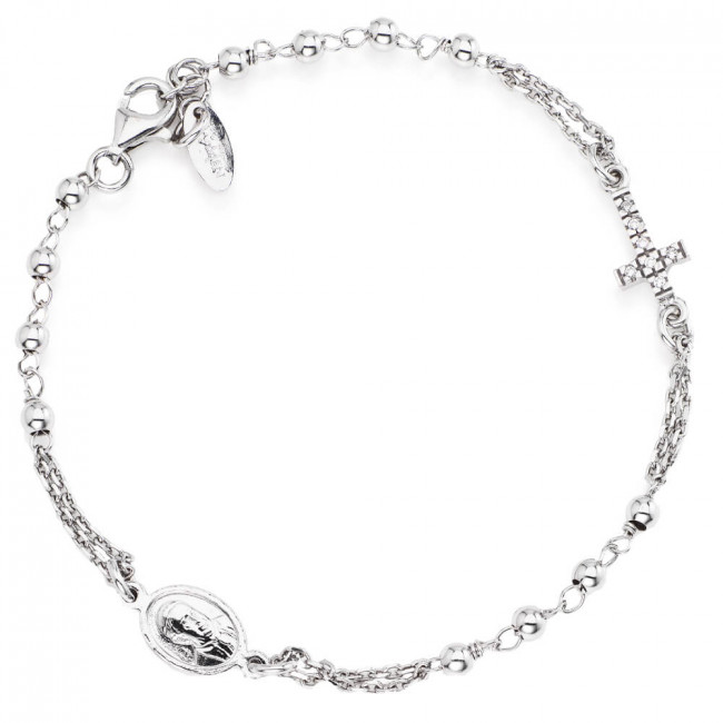 BRACCIALE ARGENTO ROSARIO AMEN BROBZ3