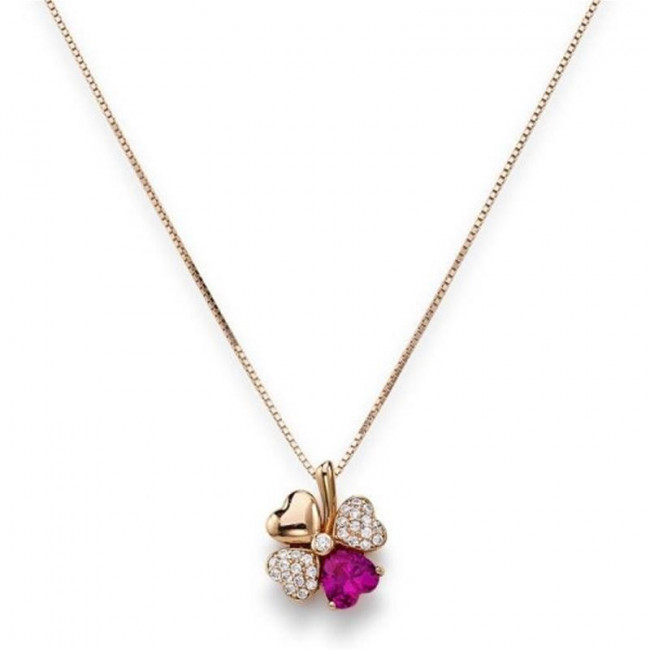GIROCOLLO ARGENTO QUADRICUORE AMEN CLPQURR