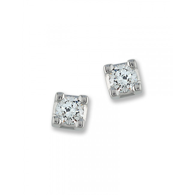 ORECCHINI GEMORO ORO 18kt E DIAMANTI OB034BIA