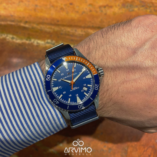HAMILTON KHAKI NAVY SCUBA AUTOMATICO NATO H82365941