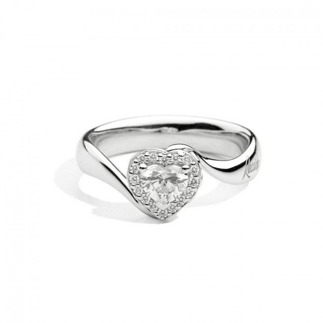 ANELLO RECARLO IN ORO BIANCO ANNIVERSARY LOVE R67SC002/050