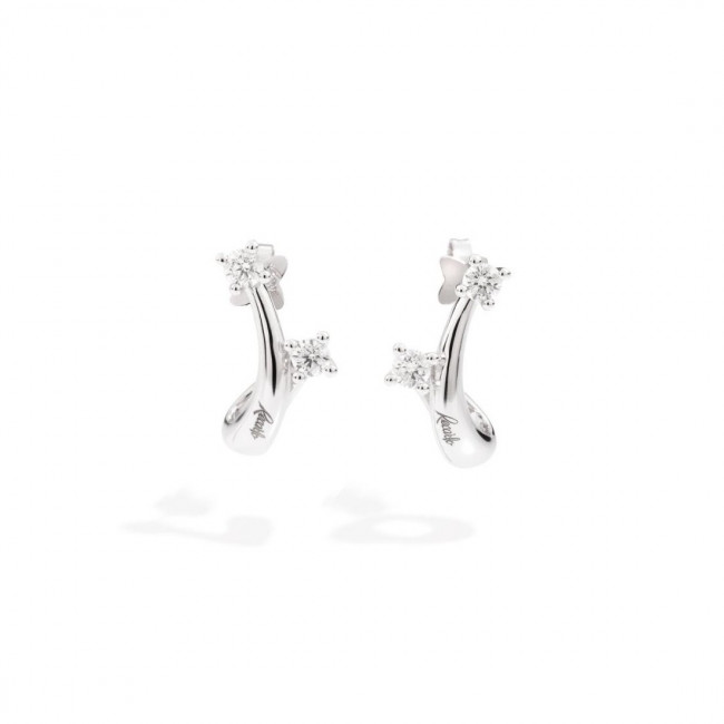 ORECCHINI RECARLO IN ORO BIANCO E DIAMANTI ETERNITY E02CO341/066