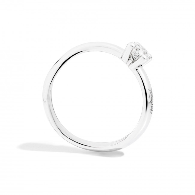 ANELLO SOLITARIO RECARLO IN ORO BIANCO ETERNITY R02SO175-040