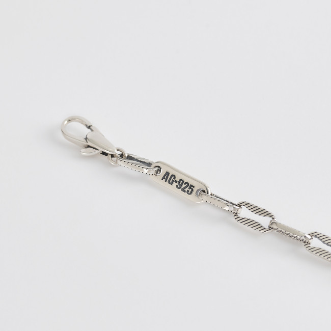 BRACCIALE UOMO MABINA T-BONE 533530 ARGENTO    