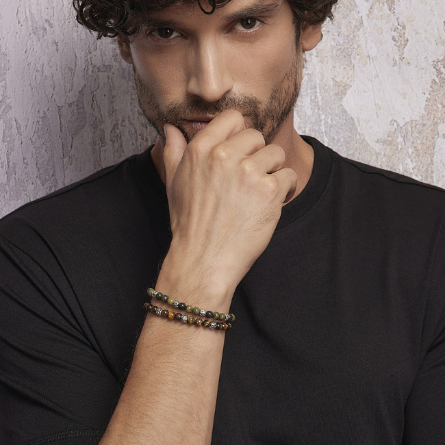 BRACCIALE UOMO MABINA 533521 ARGENTO