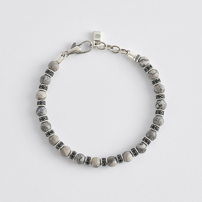 BRACCIALE UOMO MABINA 533526 ARGENTO
