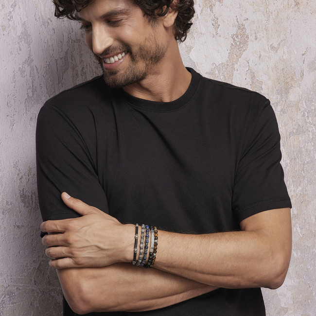 BRACCIALE UOMO MABINA 533525 ARGENTO 