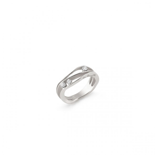ANELLO ANNAMARIA CAMMILLI COLLEZIONE DUNE ORO BIANCO ICE