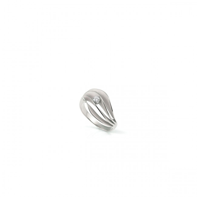 ANELLO ANNAMARIA CAMMILLI COLLEZIONE VELAA STAR IN ORO BIANCO ICE