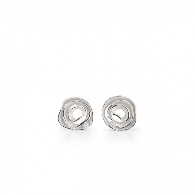 ORECCHININI ANNAMARIA CAMMILLI COLLEZIONE DUNE ORO BIANCO E DIAMANTI