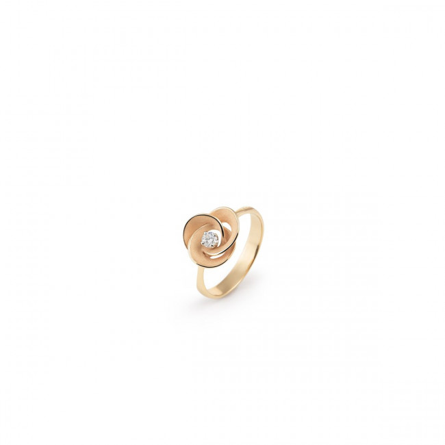ANELLO ANNAMARIA CAMMILLI DESERT ROSE COLLEZIONE LES PETITES IN ORO ARANCIO APRICOT