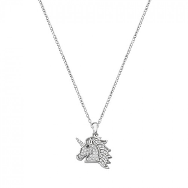 GIROCOLLO ARGENTO UNICORNO FORTUNA  AMEN CLPUNBBZ