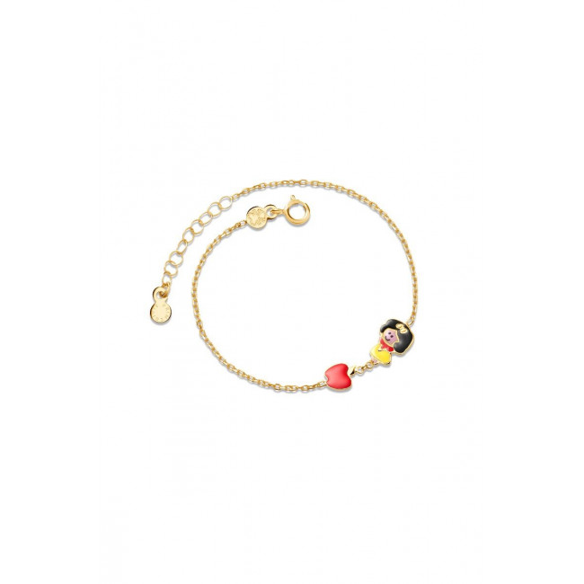 BRACCIALE ORO GIALLO BIANCANEVE LINEA LE FIABE PMG092
