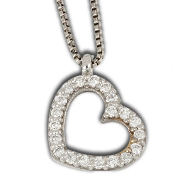 GIROCOLLO GEMORO ORO 18KT gr. 1,75 DIAMANTI ct. 0,096 PB1726BIA 