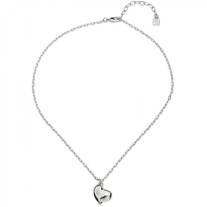 UNOde50 Collana Another Round Oh Oh Oh Con Ciondolo In Pelle E Placcato Argento
