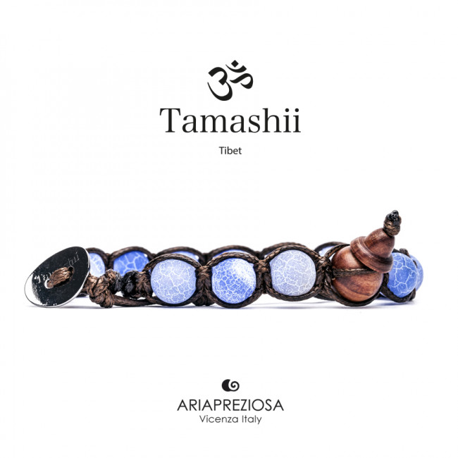 BRACCIALE TAMASHII AIRSLAKED AGATA SKY BLUE BHS900-111