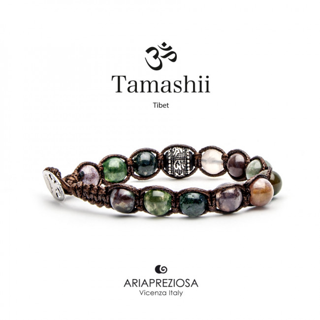 BRACCIALE TAMASHII AGATA MUSCHIATA RUOTA DELLA PREGHIERA BHS1100-17