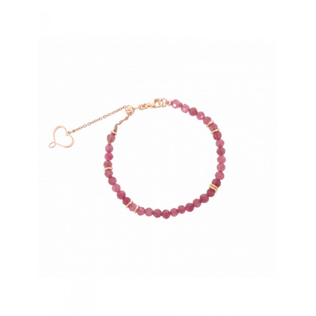 BRACCIALE MAMAN ET SOPHIE TORMALINE ROSA SCURO ARGENTO 925 BPISF3TO