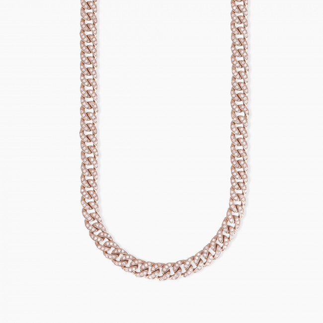 Gerardo Sacco Collana lunga in argento rosato 70057R