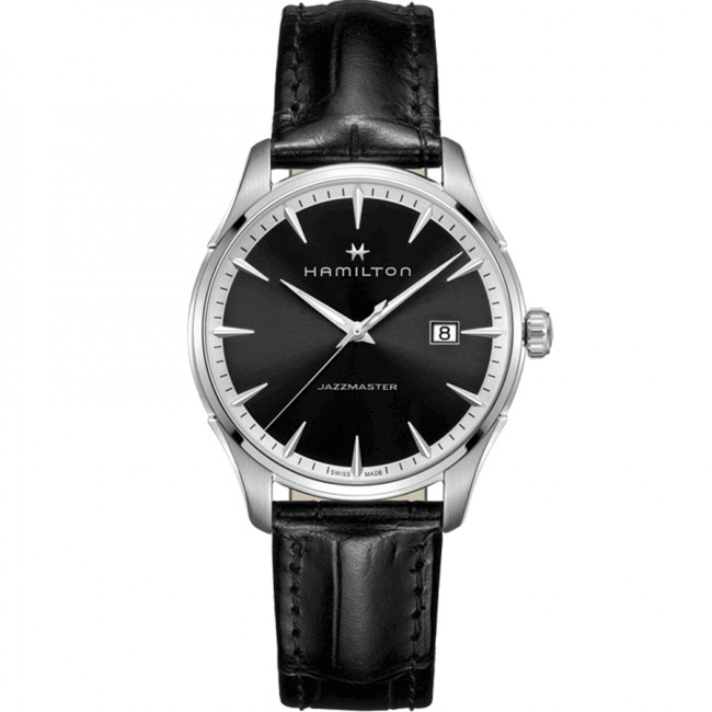 HAMILTON JAZZMASTER QUARZO GENT PELLE NERO H32451731	