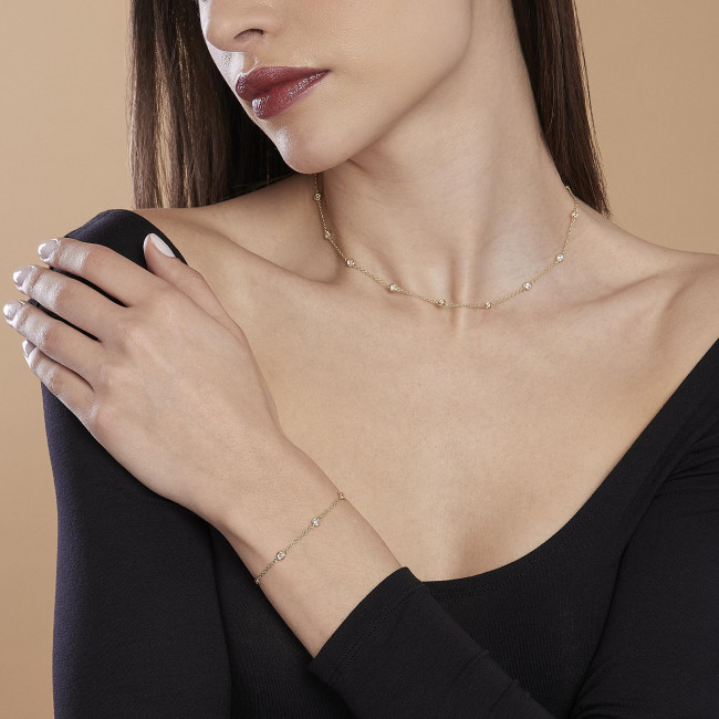 COLLANA MABINA SPOTLIGHT ARGENTO 553456