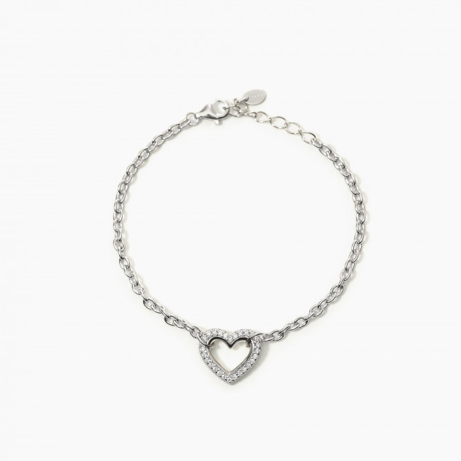 BRACCIALE MABINA BUBBLE HEART ARGENTO 533545