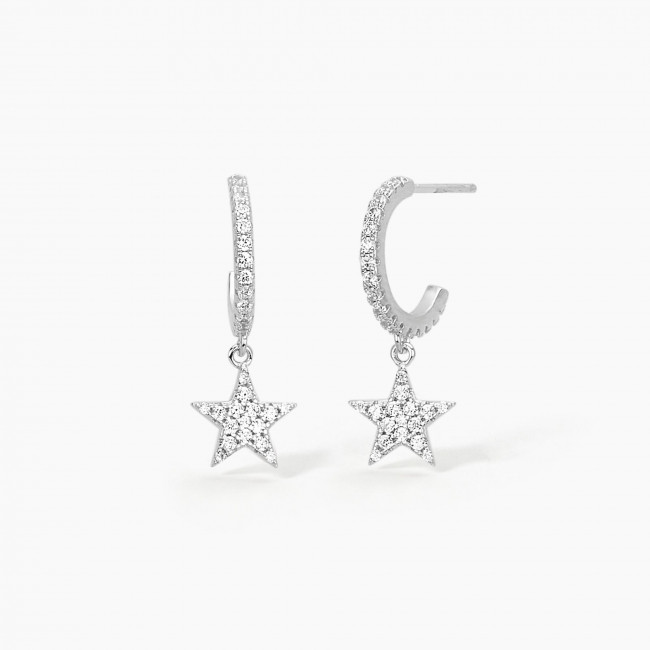 ORECCHINI MABINA SUPER STAR ARGENTO' 563333