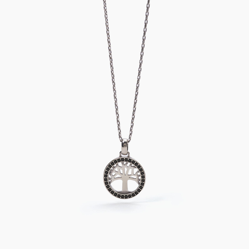 GIROCOLLO PUNTO LUCE MABINA IN ARGENTO E ZIRCONI | Biffi Gioielli