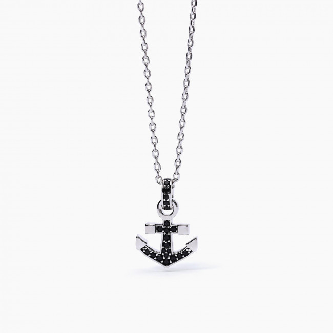 COLLANA UOMO MABINA NAVY RULE ARGENTO 553485