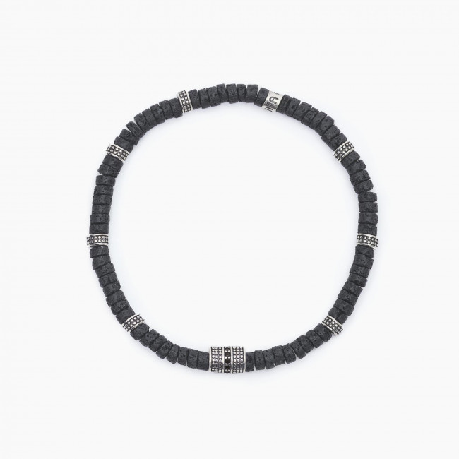 BRACCIALE UOMO MABINA LETS'S GO ARGENTO 533584