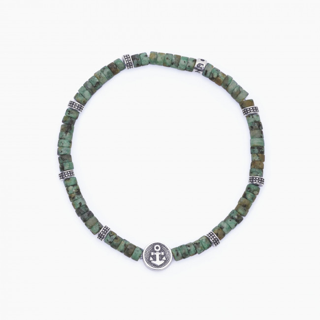 BRACCIALE UOMO MABINA LETS'S GO ARGENTO 533583
