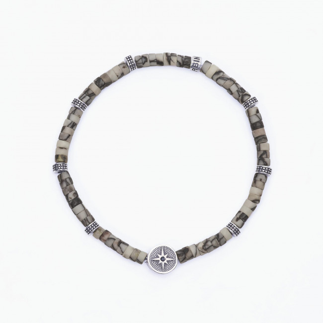 BRACCIALE UOMO MABINA LETS'S GO ARGENTO 533582