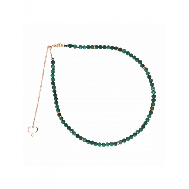 COLLANA MAMAN ET SOPHIE ARGENTO 925 MALACHITE GHISF3MA