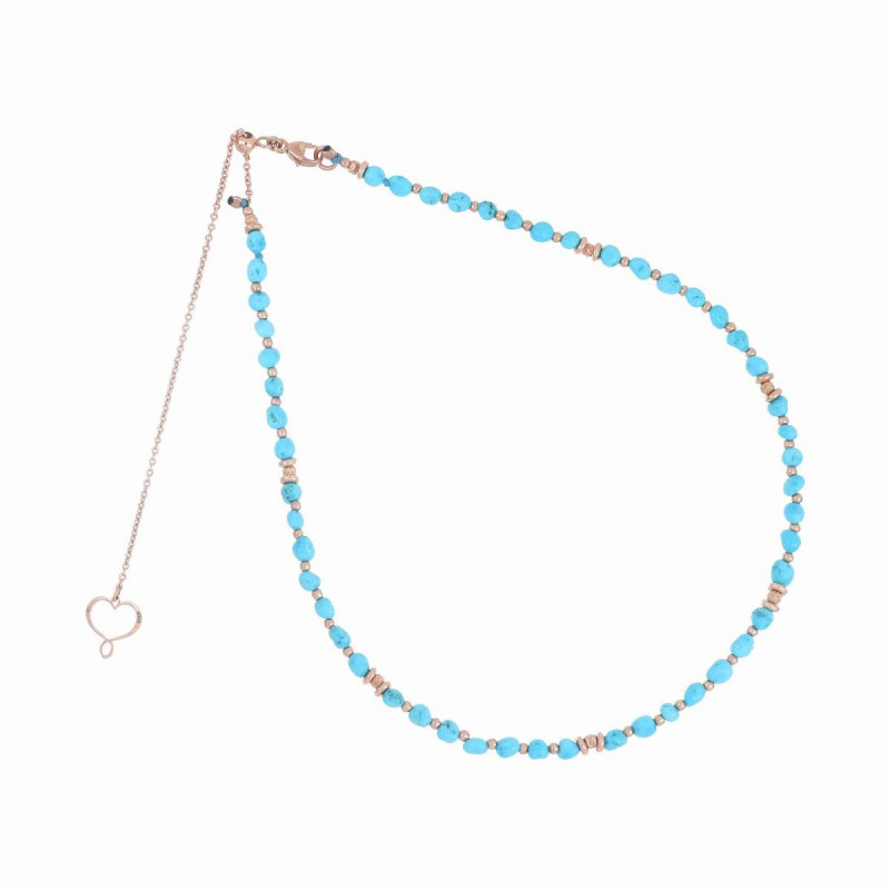 Collana ANIA HAIE In Argento 925 Con Turchese | Ciondolo Regolabile 46-51 Cm | Gioiello Femminile Con Pietra Naturale