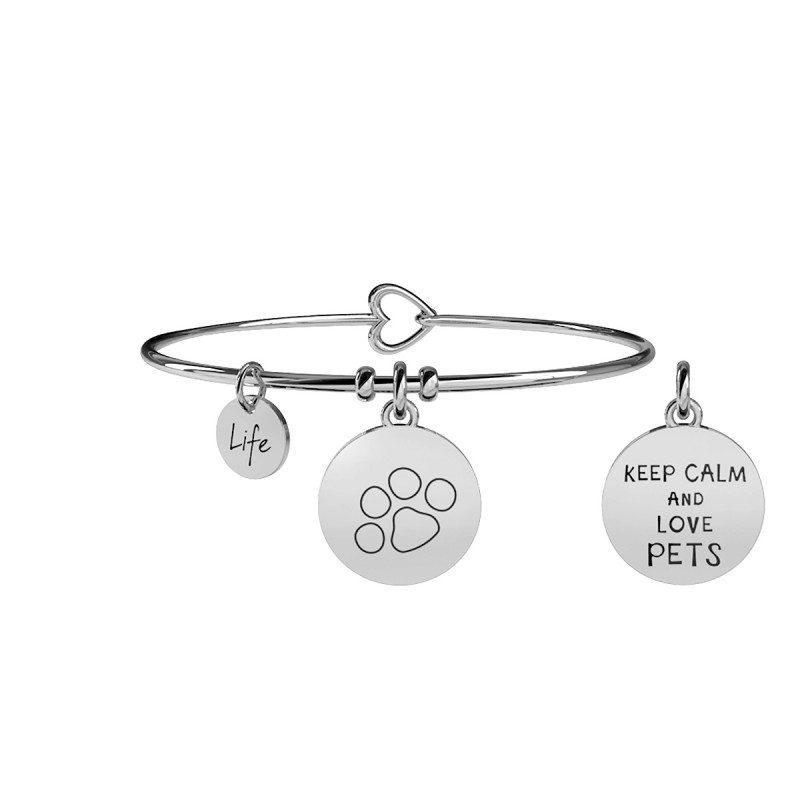 Kidult Bracciale Family – Gioiello Regalo In Acciaio Per Lui E Lei – Simbolo Famiglia