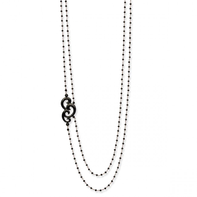 COLLANA ROSSO PREZIOSO BIG ARABESQUE  20271-BLACK 