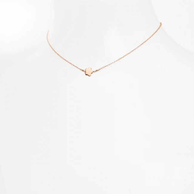 COLLANA ROSSO PREZIOSO ARGENTO 925 MONO 21058 FIORE