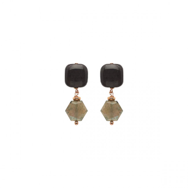 ORECCHINI ROSSO PREZIOSO ARGENTO 925 MINI MIGNON 23721MN-BLACK-VELVET