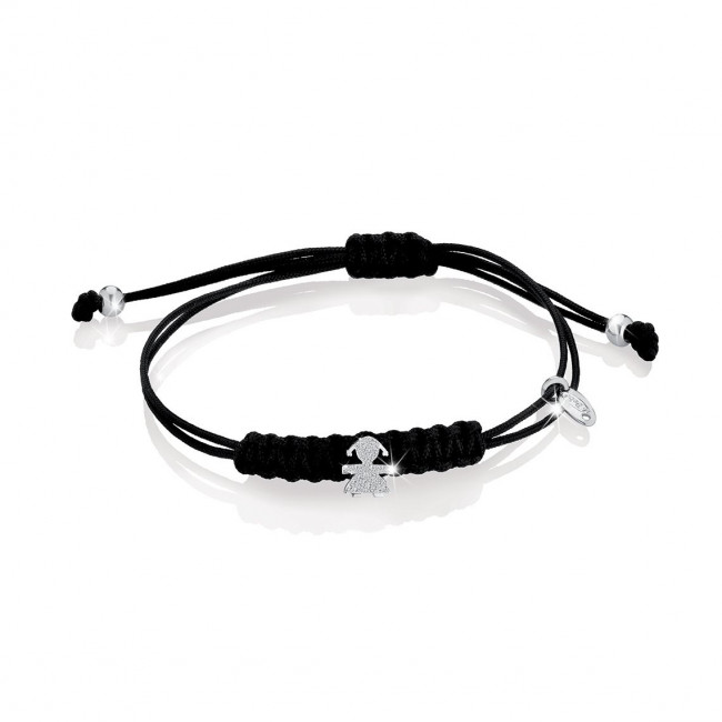 BRACCIALE LE BEBE' BRICIOLE BIMBA ORO, PAVÉ E CORDINO LBB306