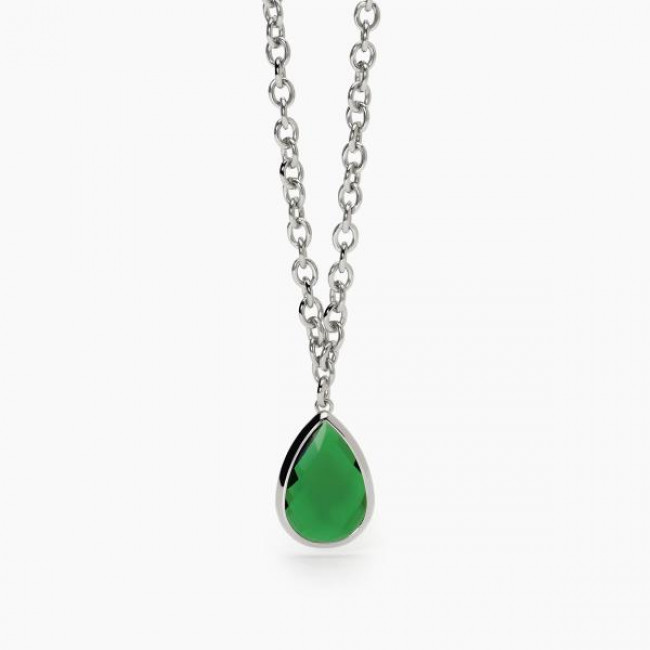 COLLANA 2JEWELS ACCIAIO CRISTALLO VERDE 251879