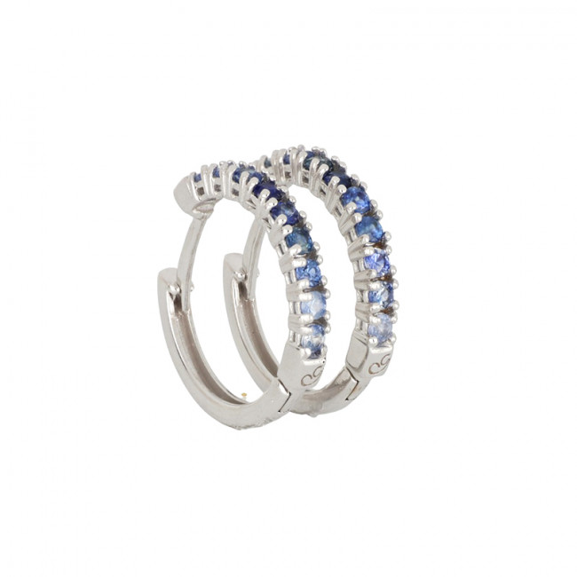 ORECCHINI GEMORO IN ORO 18KT gr. 3,36 ZAFFIRI ct. 0,67 OC107BDZF