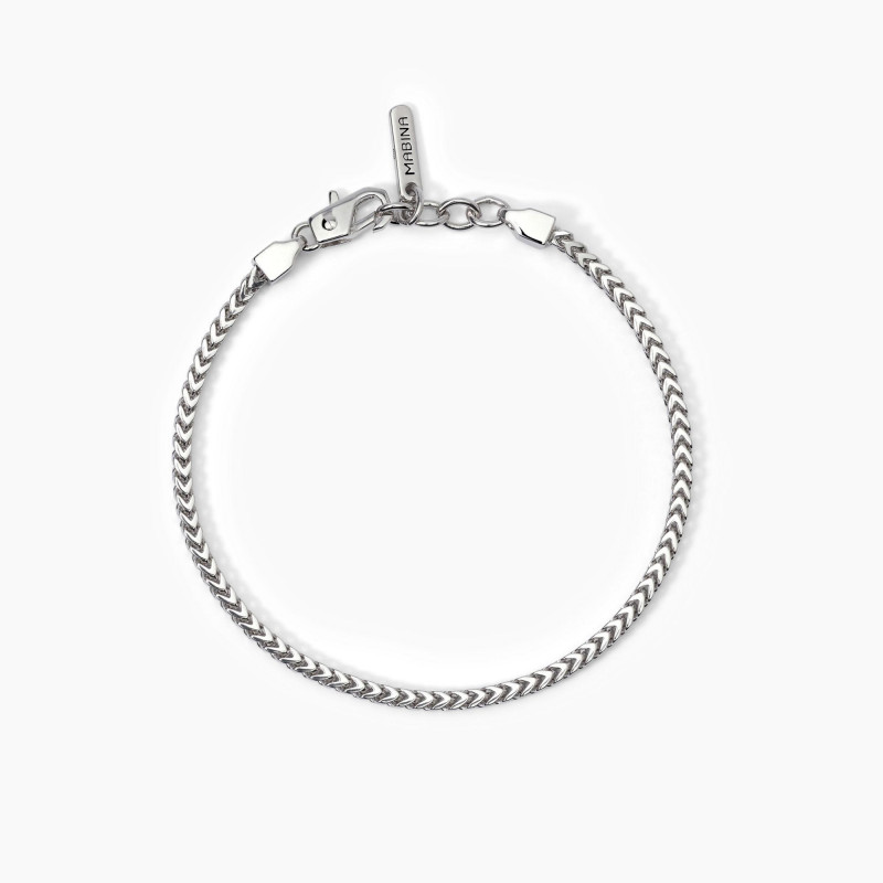 Bracciale Donna TreasureBay In Argento 925 Con Simbolo - Fatto A Mano, Chiusura A Clip, Regalo In Elegante Scatola, Diametro 61 Mm