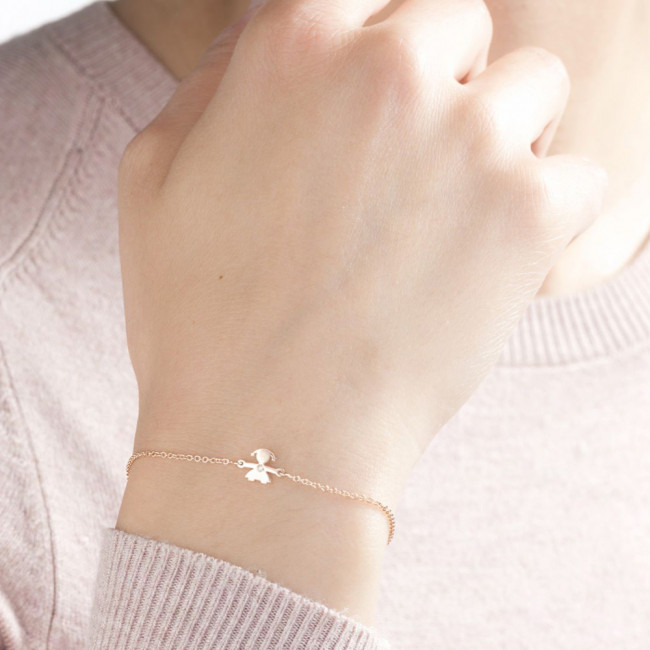 BRACCIALE LE BEBE'  LE BRICIOLE BIMBA ORO ROSA LBB326