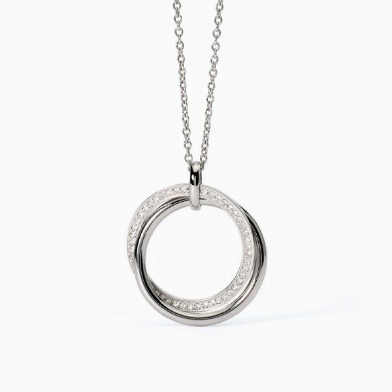 Feilok Fashion - Collana color argento a catena rotonda, con ciondolo trasparente in cristallo con lavanda essiccata, collana lunga da donna