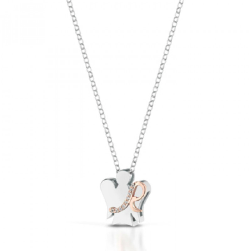 Collana Philip Jones Con Iniziale T In Argento Sterling 925 - Gioiello Elegante E Minimal Per Donna