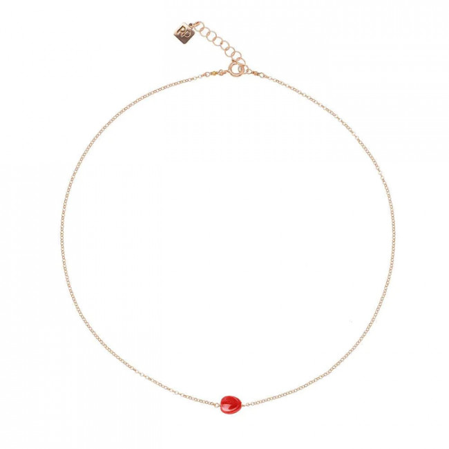 GIROCOLLO ROSSO PREZIOSO ARGENTO 925 SEMINO D'AMORE ROSA AURORA GC24405SE-RA