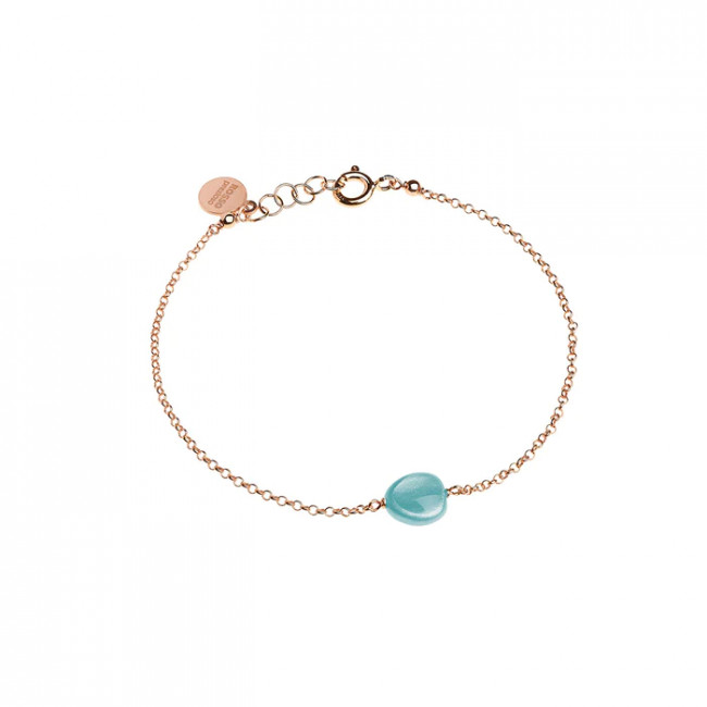 BRACCIALE ROSSO PREZIOSO ARGENTO 925 SEMINO D'AMORE ACQUAMARINA BC24406SE-A