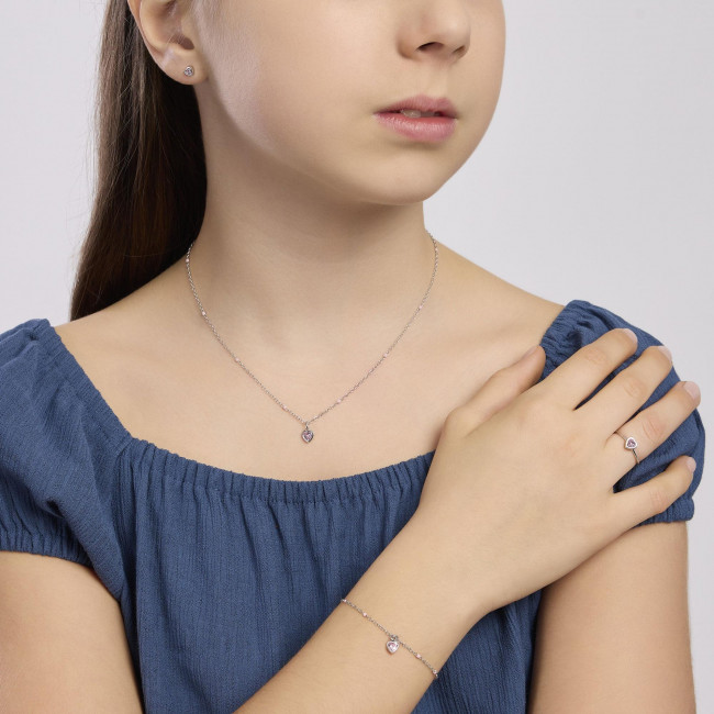 BRACCIALE MABINA JUNIOR ARGENTO PETIT COEUR 533870