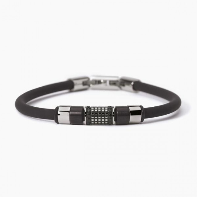BRACCIALE  2JEWELS ACCIAIO SILICONE 232358